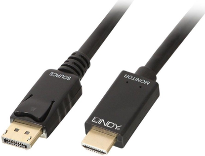 Attēls no Lindy 1m DisplayPort to HDMI 10.2G Cable