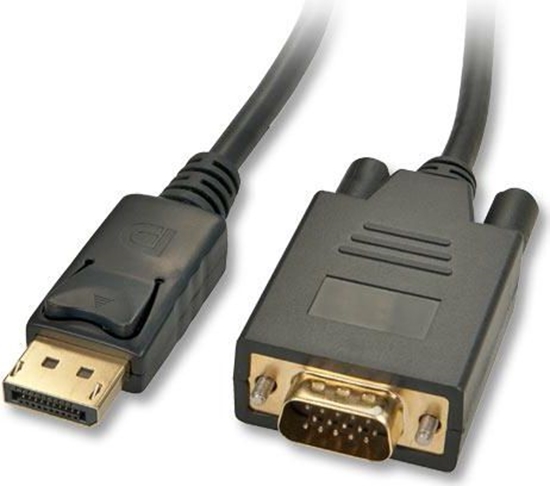 Изображение Lindy 1m DisplayPort/VGA Cable VGA (D-Sub) Black