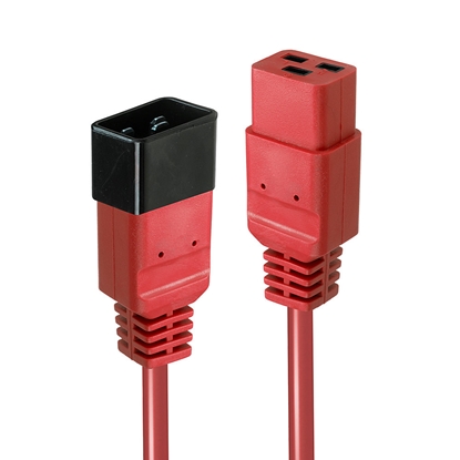 Attēls no Lindy 2m IEC C19 to C20 Extension, red