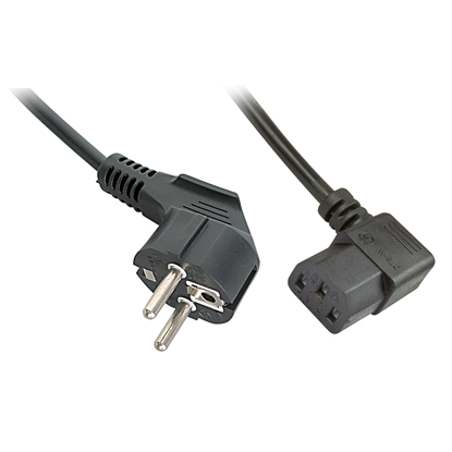 Attēls no Lindy 30309 power cable Black 5 m CEE7/7 IEC 320