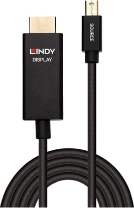 Attēls no Lindy 3m Mini DP to HDMI Adapter Cable with HDR