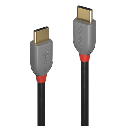 Attēls no Lindy 3m USB 2.0 Type C Cable, Anthra Line