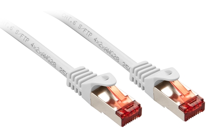 Attēls no Lindy Cat.6 S/FTP 0.5m networking cable White Cat6 S/FTP (S-STP)