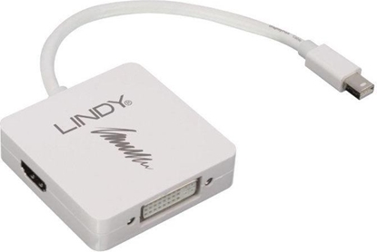 Attēls no Lindy Mini-DP 1.2 to DP 4K60 / HDMI 4K30/DVI Adapter