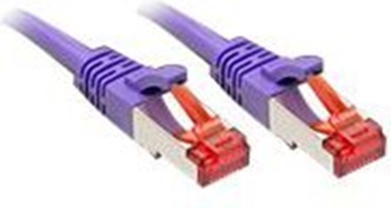 Picture of Lindy RJ-45 Cat.6 S/FTP 10m networking cable Violet Cat6 S/FTP (S-STP)