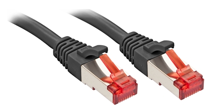 Изображение Lindy RJ-45 Cat6 S/FTP 0.5 m networking cable Black S/FTP (S-STP)