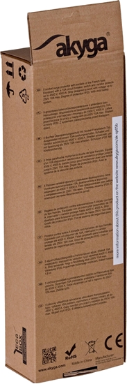 Picture of Listwa zasilajca Akyga przeciwprzepiciowa 5 gniazd 3 m czarna (AK-SP-05B)