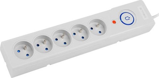 Изображение Listwa zasilajca Armac Z5 przeciwprzepiciowa 5 gniazd 5 m szara (Z5/SZ/50)