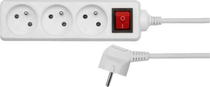 Изображение Listwa zasilajca AWTools 3 gniazda 5 m biaa (AW24637)