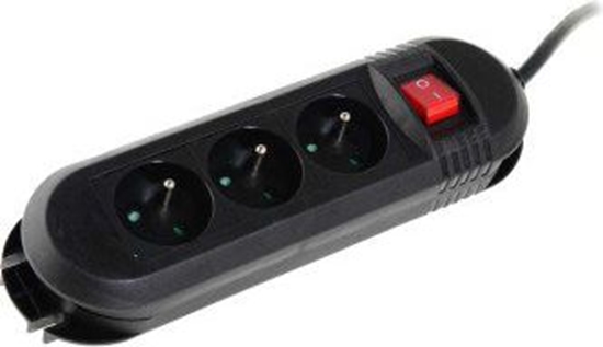 Изображение Listwa zasilajca Hama Comfort 3 gniazda 3 m czarna (441219280000)