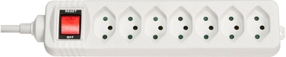 Picture of Lindy 73168 power extension 7 AC outlet(s) Indoor White