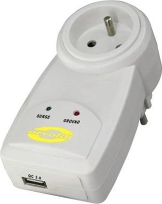 Attēls no Listwa zasilajca Orvaldi ORV-1PL przeciwprzepiciowa 1 gniazdo biaa (ORV-1PL)