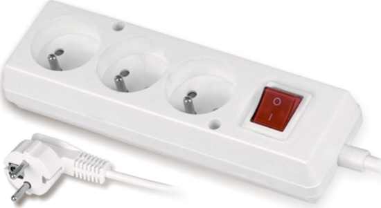 Изображение Listwa zasilajca Volteo 3 gniazda 3 m biaa (VT-300-1303W)