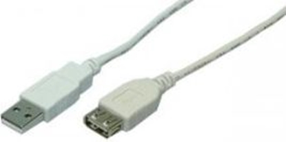 Attēls no Kabel USB LogiLink USB-A - USB-A 2 m Biay (CU0010)