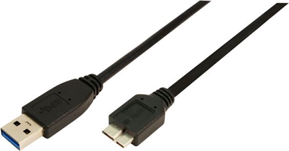 Attēls no Kabel USB LogiLink USB-A - micro-B 1 m Czarny (CU0026)
