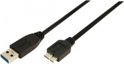 Attēls no Kabel USB LogiLink USB-A - micro-B 3 m Czarny (CU0028)