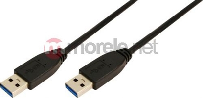 Attēls no Kabel USB LogiLink USB-A - 3 m Czarny (CU0040)