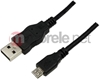Изображение Kabel USB LogiLink USB-A - microUSB 0.6 m Czarny (CU0057)