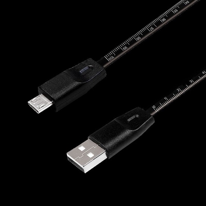 Изображение Kabel USB LogiLink USB-A - microUSB 1 m Czarny (CU0158)