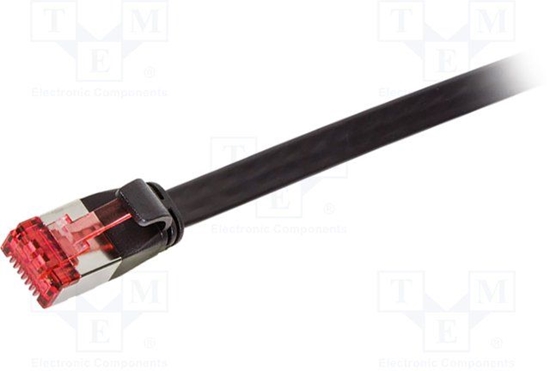 Изображение LogiLink Patchcord paski U/FTP, Cat 6a, 0,5m, czarny (CF2023S)