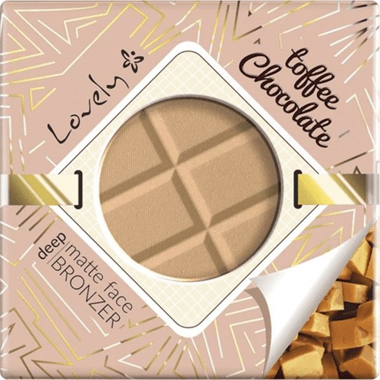 Изображение Lovely Toffee Chocolate Deep Matte Face Bronzer czekoladowy matowy puder brzujcy do twarzy i ciaa 9g