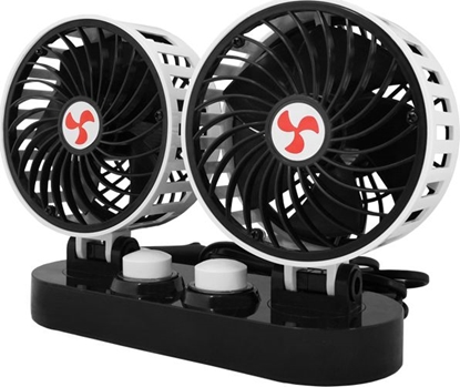Изображение LTC Wentylator samochodowy LTC podwójny 2x5" 12V z regulacj