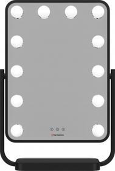 Picture of Lusterko kosmetyczne Humanas HS-HM01 z owietleniem LED - czarne