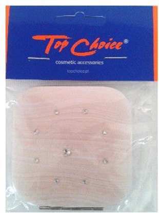 Picture of Lusterko kosmetyczne Top Choice kieszonkowe kwadratowe z cyrkoniami (85673) 1szt