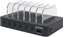 Picture of Manhattan Charging Station, 6x USB-A Ports, Outputs: 6x 2.4A, Smart IC, LED Indicator Lights, Black, Three Year Warranty, Box