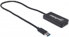 Picture of Manhattan USB-A to HDMI Adapter Cable, 60cm, Male to Female, 5 Gbps (USB 3.2 Gen1 aka USB 3.0), 2560x1440 @ 32-bit colour, Full HD video 1080p@16:9, Black, Blister
