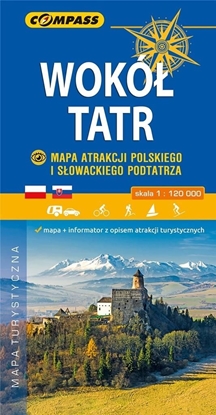 Изображение Mapa atrakcji - Wokół Tatr 1:120 000