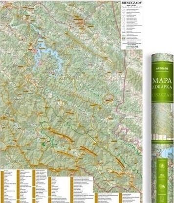 Изображение Mapa zdrapka - Bieszczady 1:75 000