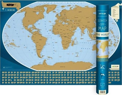 Picture of Mapa zdrapka - Świat/The Word 1:50 000 000 w.ang