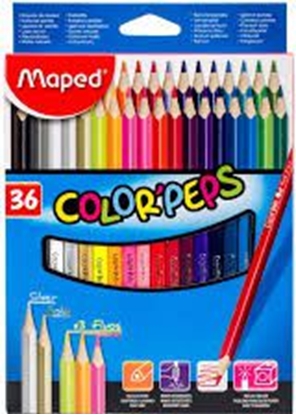 Attēls no Maped Kredki Colorpeps trójkatne 36 kolorów (205577)