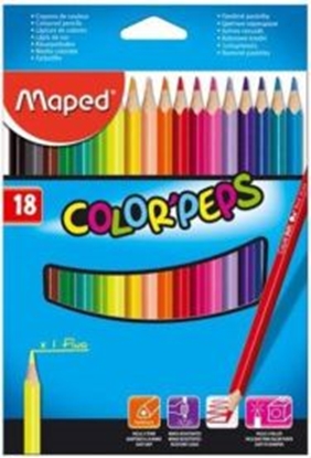 Attēls no Maped Kredki trójktne Colorpeps 18 kolorów
