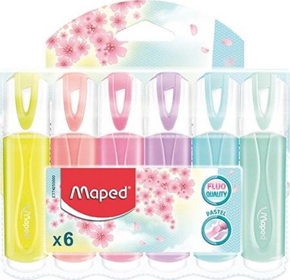 Picture of Maped Zakrelacz Fluo Peps pastel 6 kolorów MAPED