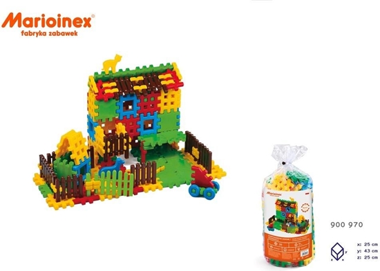 Picture of Marioinex Klocki Konstrukcyjne Worek 120 el Gospodarstwo Dom