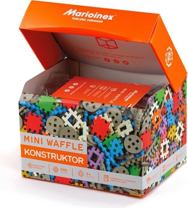 Attēls no Marioinex Klocki Waffle mini 500 szt. Konstruktor w pudeku (902288)