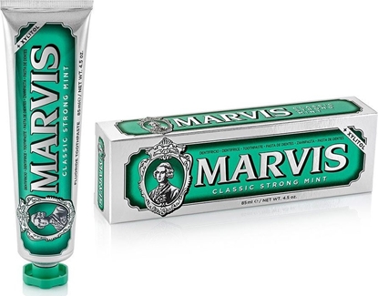 Attēls no Marvis Fluoride Toothpaste Classic odświeżająca pasta do zębów z fluorem Strong Mint 85ml