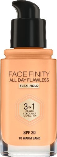 Picture of MAX FACTOR Facefinity All Day Flawless 3in1 Foundation SPF20 70 Warm Sand 30ml