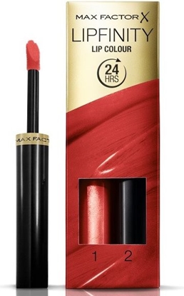 Picture of MAX FACTOR SET Lipfinity Lip Colour pomadka do ust 125 So Glamorous 2,3ml + Top Coat 1,9g