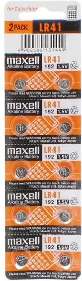 Изображение Maxell Bateria LR41 10 szt.