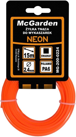 Picture of McGarden yka do wykaszarki kwadrat neon 3,0mm 15m (MG-200-0230)