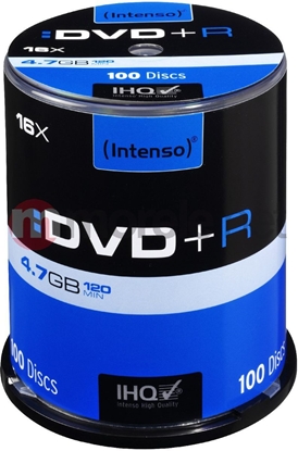 Изображение Intenso DVD+R 4.7 GB 16x 100 sztuk (4111156)