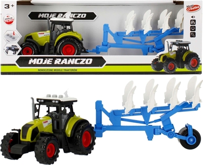 Picture of Mega Creative Moje ranczo Traktor z przyczepą 34 cm ze światłem i dźwiękami