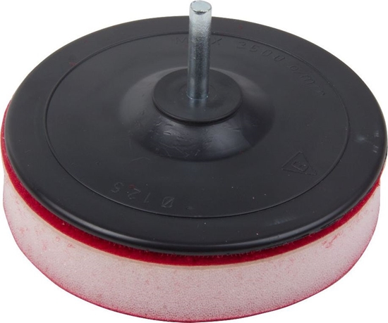 Picture of Mega DYSK GUMOWY 125MM, TRZPIE (RZEP) + DYSTANS Z GBKI (DYSK GUMOWY POGRUBIANY 125 MM TRZPIE) - 27039