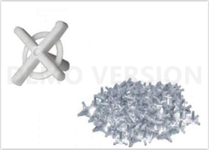 Изображение Mega KRZYYKI DYSTANSOWE Z UCHWYTEM DO GLAZURY 1.5MM 100SZT.MEGA 61381 MEGA