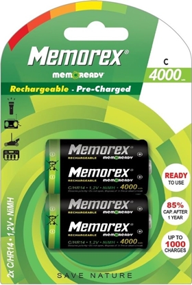 Attēls no Memorex Akumulator C / R14 4000mAh 2 szt.