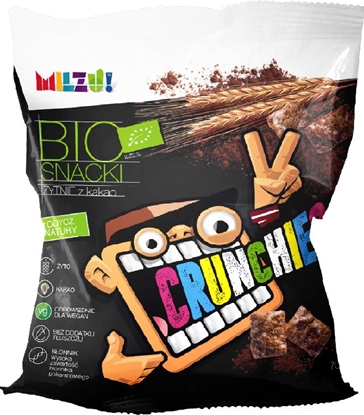 Picture of Milzu Milzu Płatki Crunchies Snack żytnie z kakao - 70 g