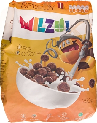Picture of Milzu Milzu Płatki żytnie kulki kakaowe Zwinność - 250 g